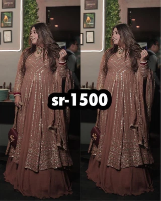 $107.98 • Buy Gown Salwar Kameez Suit New Party Wear Pakistani Indian Wedding Dress Bollywood