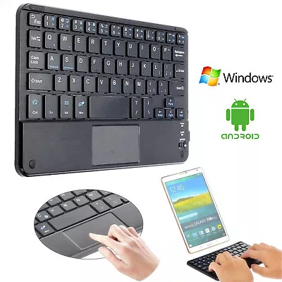 Mini Wireless Bluetooth 3.0 Keyboard With Mouse Touchpad For Windows Android IOS • $14.86