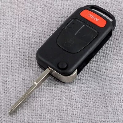 4Button Flip Remote Key Fob Case Shell Fit For Mercedes-Benz ML320 ML55 AMG E420 • $19.33