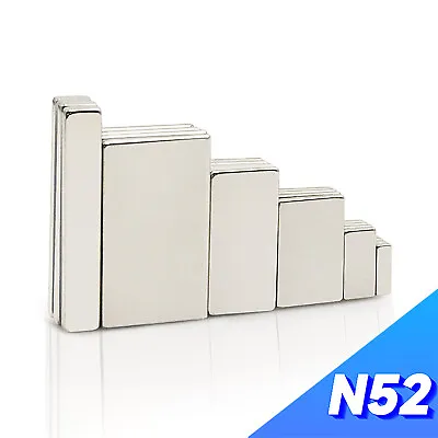 Small & Large N52 Super Strong Magnets Block Cuboid Rare Earth Neodymium Magnet • $4.35
