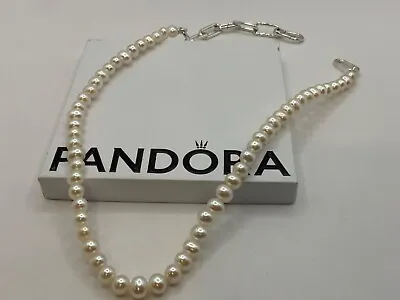 Pandora ME Treated Freshwater Cultured Pearl Necklace RRP £200 • £170