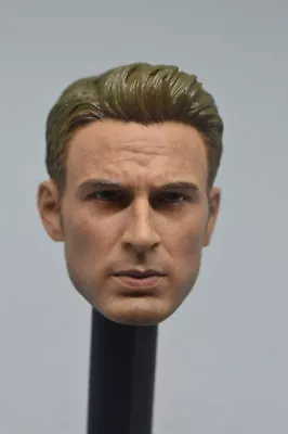 £21.59 • Buy Custom 1/6 Scale Captain America Steve Rogers Male Head Sculpt HOT HEART New