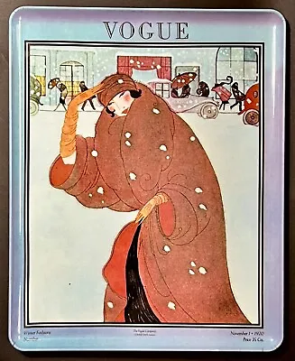 Chic VOGUE COVER November 1920 Print Vintage Reprint Tray 9.5”x12” Italy Mebel • $17.99