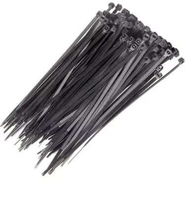 £9.40 • Buy Black Cable Ties. Short, Long, Small, Medium & Large Size Zip Tie Wraps Black