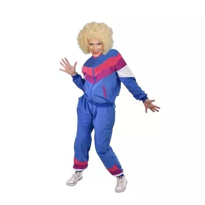 Kath And Kim 80s Purple Shell Suit Tracksuit Ladies Costume • $54.99