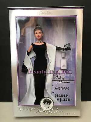 Audrey Hepburn Barbie Doll Breakfast At Tiffany's Givenchy Black Gown  • $276.95