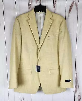 Club Room Men's Classic-Fit Performance Stretch Sport Coat Blazer Yellow 38R NWT • $37.46