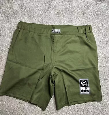 Fuji Sports Ultimate Grappling Shorts Green Mens 42 BJJ MMA Fight Combat • $20