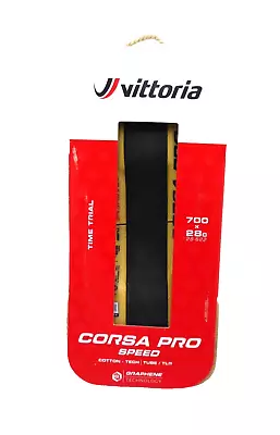 Vittoria Corsa Pro Speed Tire - 700 X 28 Tubeless Folding Black/Para G2.0 • $89.99