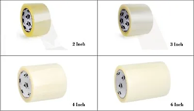 Carton Sealing Packaging Tape Parcel Packing Clear Tapes Select: Mil Size & Qty • $24.66