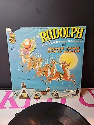 Vintage Rudolph The Red Nosed Reindeer Vinyl 78rpm Cricket Records Pickwick • $19.99