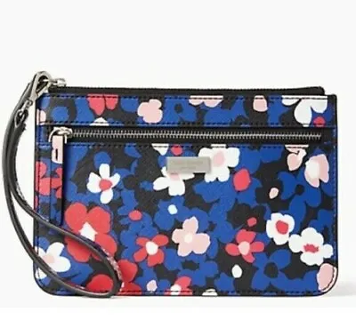🌸 KATE SPADE Shore Street Tinie Wristlet Wallet Floral Clutch Handbag Multi NWT • $95.31