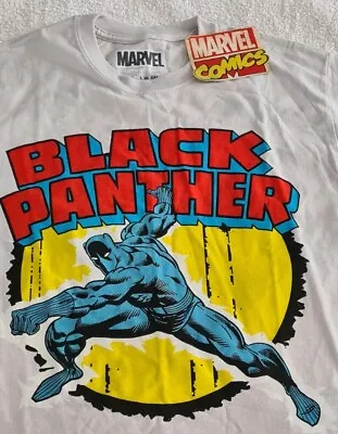 Black Panther Marvel Comics Tee Shirt SIZE MEDIUM.NEW WITH TAGS • £4.96