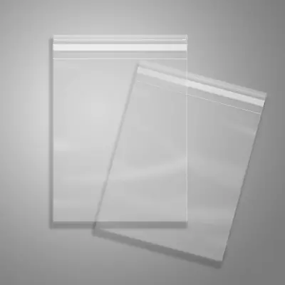 IMailer - 500 Pcs - 10  X 13  Clear Plastic Cellophane Bags - Resealable Self • $35.05