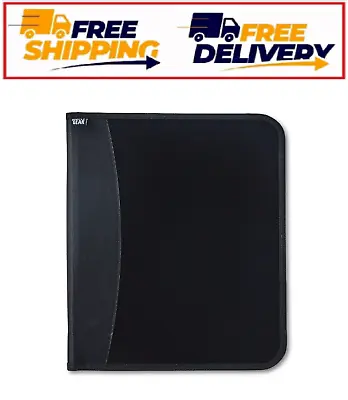 Pen+Gear Poly Zipper Binder 1.5  Round 3 Ring  10.75  X 1.75  X 13.5  Black • $11.50