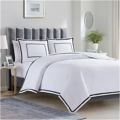 Mellanni Hotel Collection Duvet Cover Set 3 Pcs With 2 Shams Hotel Gray • $39.97