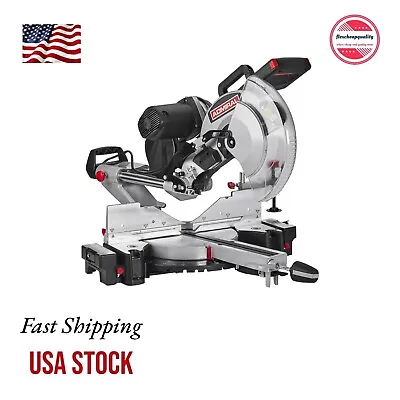 12 In. Dual-Bevel Sliding Compound Miter Saw With LED & Laser Guide • $329.99