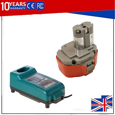 4.8Ah Battery For Makita 1420 PA14 14.4V NI-MH 1433 1434 1422 1435 6233D Charger • £12.89