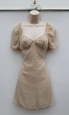 Gyspy Dresschiffonbohohippiefolk60's70's80's Vintage Stylesize 10 / Med • £5.99