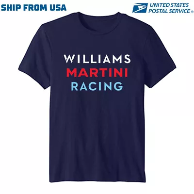 Williams Martini Racing Logo T Shirt 100% Cotton Sz S-5XL • $25.99