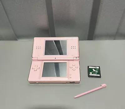 Nintendo DS Lite Handheld System - Pink + Stylus Nintendogs - Tested And Workin • £27.50