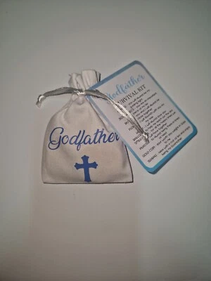 £6 • Buy Godparent Survival Kit, Christening Gift For Godfather, Godmother