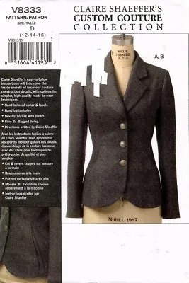 £29.20 • Buy VOGUE Misses' Petite Jacket Claire Shaeffer's Pattern V8867 Size 12-16 UNCUT