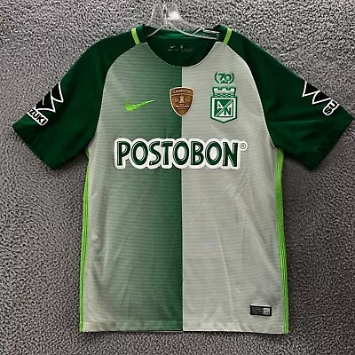 Atletico Nacional Jersey Mens Medium Postobon Futbol 2016 Libertadores Campeón • $119.09