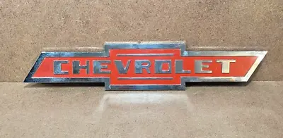 $129.99 • Buy Vintage Chevrolet Truck Bow Tie Grill Badge Emblem Chevy Red Original 18  USA