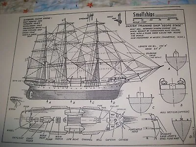 DANISH TRAINING     Ship  Model Boat Plans • $9.59