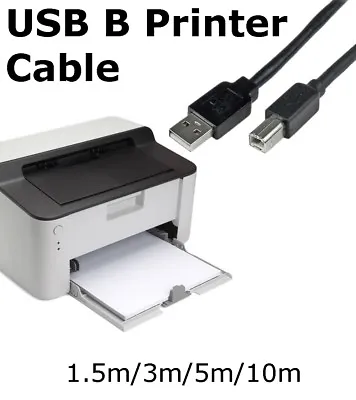 $3.45 • Buy USB2.0 B To USB2.0 A Data Cable Computing Printers Scanners Hubs External HDDs