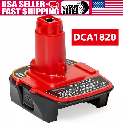 DCA1820 Battery Adapter For Milwaukee M18-RED Li-ion Convert To Dewalt 18V DIY • $18.26