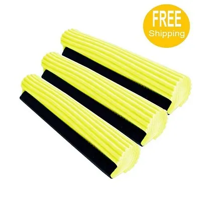 3  PVA Sponge Foam Rubber Mop Head Refill Replacement Home Floor Cleaning • $19.95