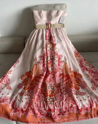 $480 • Buy Zimmermann Violet Strapless Dress 3 New