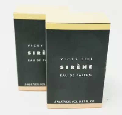 Lot Of 2 Vicky Tiel Sirene Women Perfume Eau De Parfum .17 Oz  5 ML Mini Sealed • $19.99