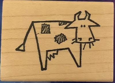 Holstein Cow Rubber Stamp By Double D Rubber Stamps • $2.99