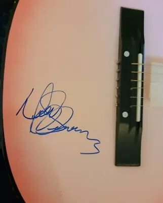 Miley Cyrus Signed Acoustic Pink Guitar Full Name Hannah Montana Rarew/coa+proof • $799.99