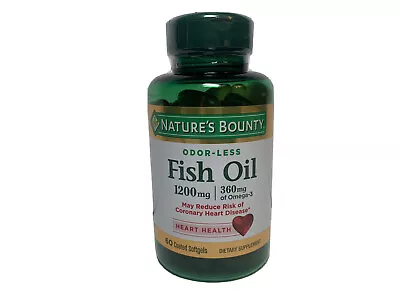 $2.49 • Buy Nature's Bounty Fish Oil, 1200mg, Softgels, 60 Ea