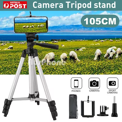 Universal Telescopic Camera Tripod Stand Holder Mount For Phone IPhone Samsung • $16.95