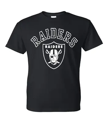 Las Vegas Raiders With Logo T-Shirt - All Design Colors + Sizes S-5XL • $16.99