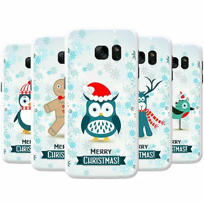 Winter Wonderland Snowflakes Animals Hard Case Phone Cover For Samsung Phones • £4.95