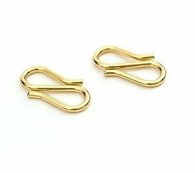 10 Stainless Steel Clasps Gold Plated 13mm X 7mm DIY Bracelets Necklaces • £4.99