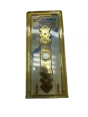 NuTone PB-30LPB Pushbutton Lighted Door Bell Solid Brass Polished Vintage • $13.95