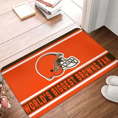 World's Cleveland Browns  Fan Carpet 16x24in Floor Mat Home Decorative • $11.39