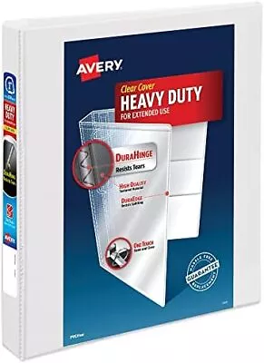 Heavy Duty View 3 Ring Binder 1  One Touch Slant Ring Holds 8.5  X 11  Paper  • $17.99