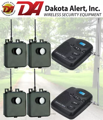 Dakota Alert Murs Bs Kit 2 Base Stations 4 Wireless Motion Sensors - New • $599.96