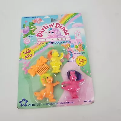 Darlin' Dinos Lil' Dinos By Meritus - New Old Stock - 1992 - Sealed Unopened NOS • $24.99