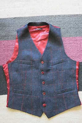 Very Stylish Holland Esquire Tweed Wool Waistcoat  Size 40 • £50