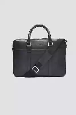 Duchamp London Leather Briefcase/Laptop Bag In Black – Retail £450 • £150