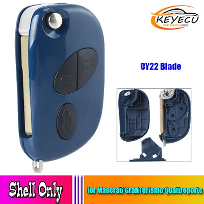 3 Btn Remote Key Shell Case Fob For 2005-2011 Maserati GranTurismo Quattroporte • $23.12